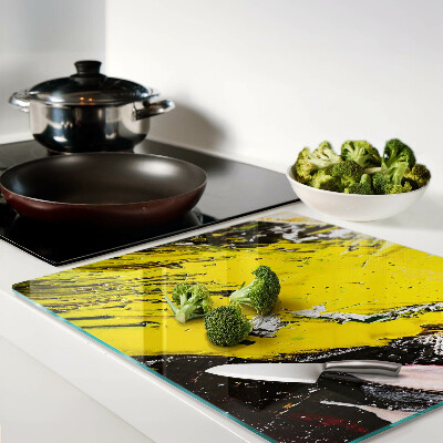 Tábua para corte Paisagem abstrata em cores intensas