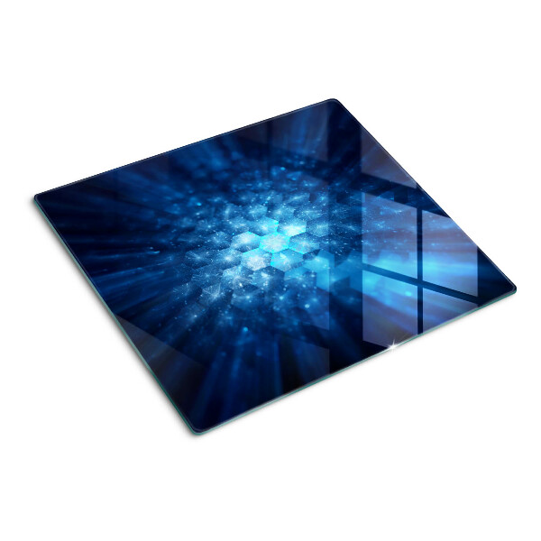 Tábua para cozinha Raios de luz azul