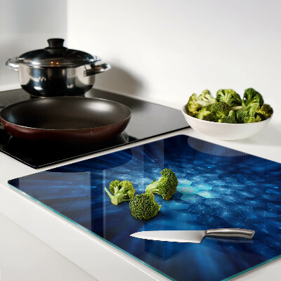 Tábua para cozinha Raios de luz azul