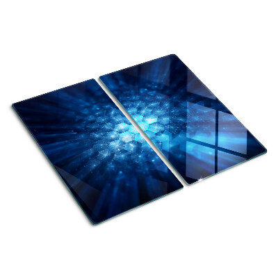 Tábua para cozinha Raios de luz azul