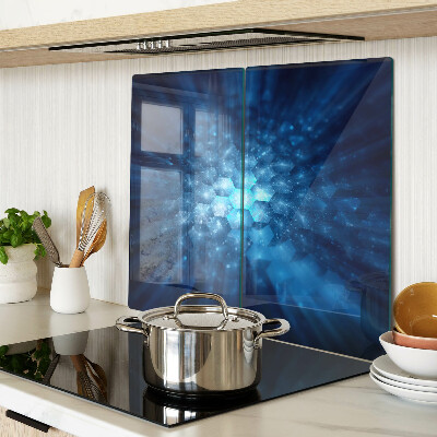 Tábua para cozinha Raios de luz azul