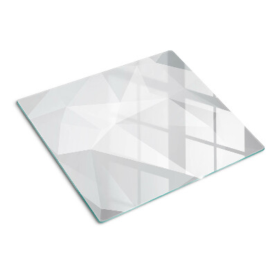 Tábua para corte Formas geométricas em tons de cinza