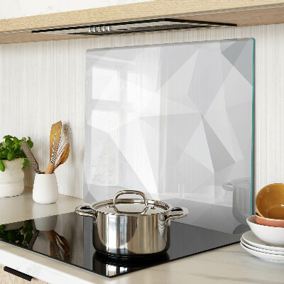 Tábua para corte Formas geométricas em tons de cinza