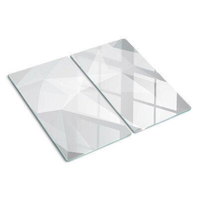 Tábua para corte Formas geométricas em tons de cinza