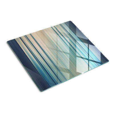 Tábua para cozinha Linhas abstratas em tons de azul
