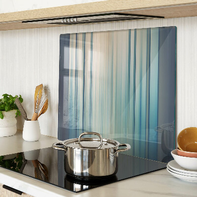 Tábua para cozinha Linhas abstratas em tons de azul