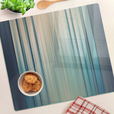 Tábua para cozinha Linhas abstratas em tons de azul