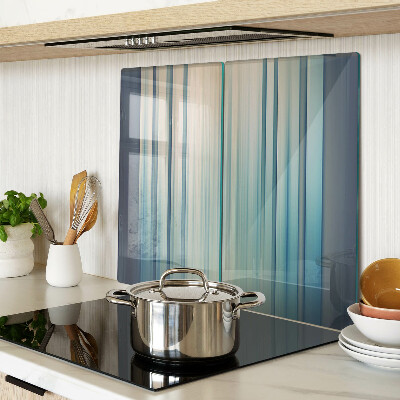 Tábua para cozinha Linhas abstratas em tons de azul