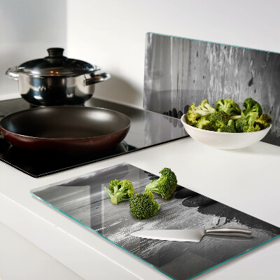 Tábua para cozinha Pedras de praia em preto e branco