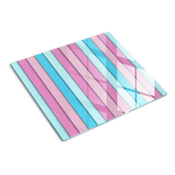 Tábua para corte Geometria em cores pastel