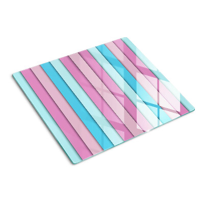 Tábua para corte Geometria em cores pastel