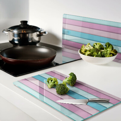 Tábua para corte Geometria em cores pastel