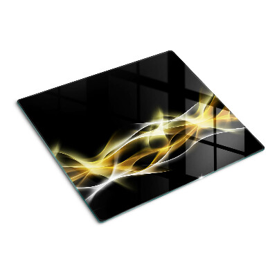 Tábua para cozinha Uma onda de luz em tons de ouro