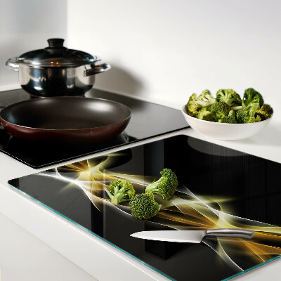 Tábua para cozinha Uma onda de luz em tons de ouro