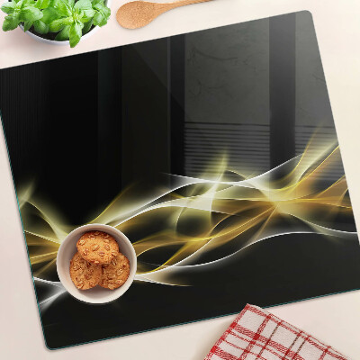 Tábua para cozinha Uma onda de luz em tons de ouro