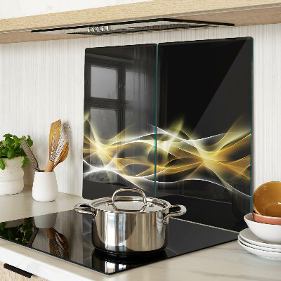 Tábua para cozinha Uma onda de luz em tons de ouro