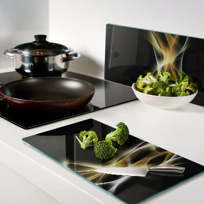 Tábua para cozinha Uma onda de luz em tons de ouro