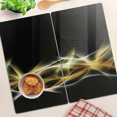 Tábua para cozinha Uma onda de luz em tons de ouro