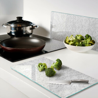 Tábua para cozinha Padrão floral com ondas