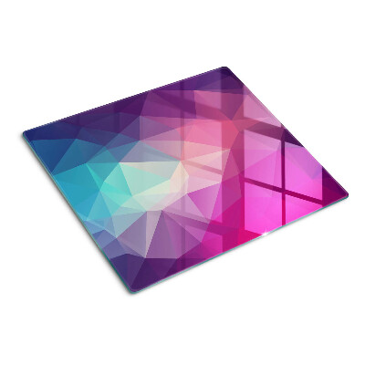 Tábua para cozinha Geometria em tons de rosa e azul