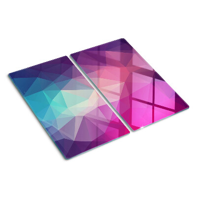 Tábua para cozinha Geometria em tons de rosa e azul