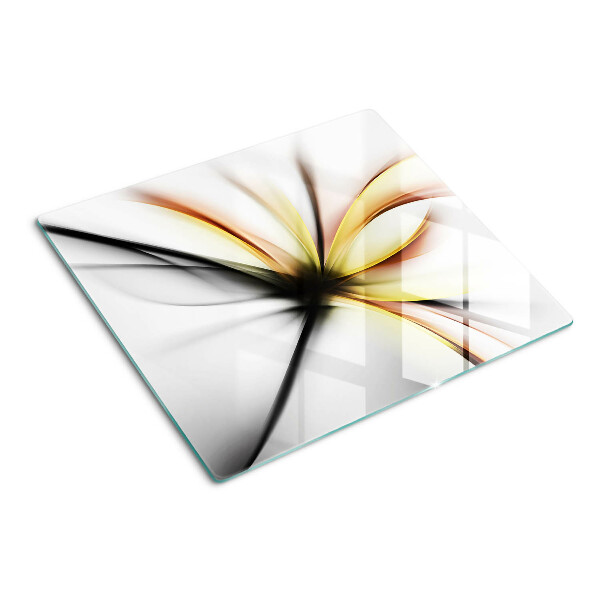 Tábua para corte Abstrato floral com linhas dinâmicas