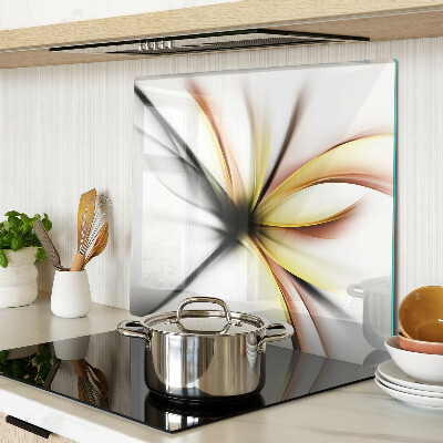 Tábua para corte Abstrato floral com linhas dinâmicas