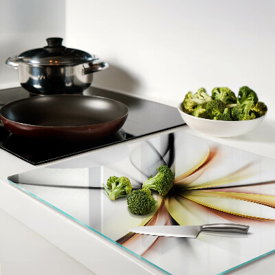 Tábua para corte Abstrato floral com linhas dinâmicas