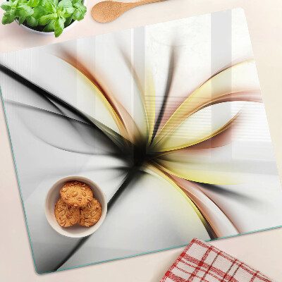 Tábua para corte Abstrato floral com linhas dinâmicas