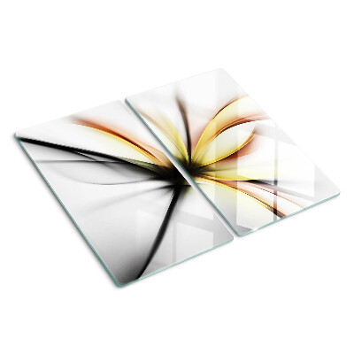 Tábua para corte Abstrato floral com linhas dinâmicas