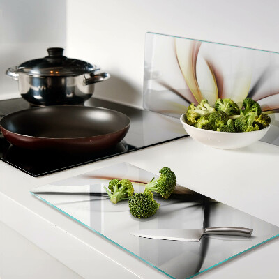 Tábua para corte Abstrato floral com linhas dinâmicas