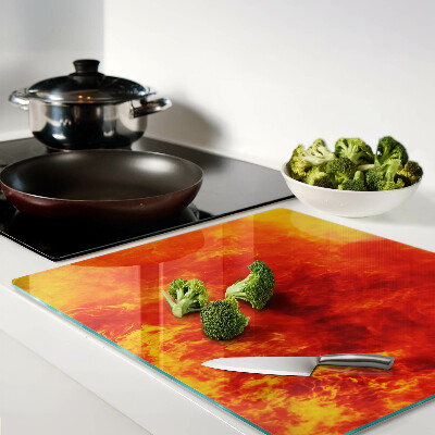 Tábua para corte Fogo e chamas