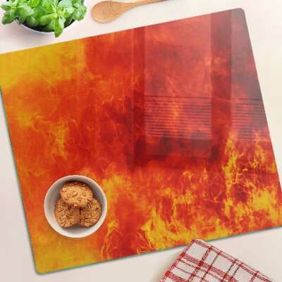 Tábua para corte Fogo e chamas
