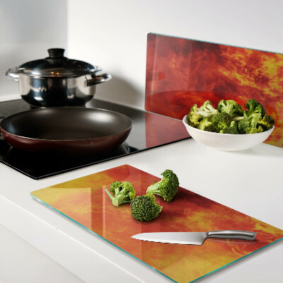 Tábua para corte Fogo e chamas