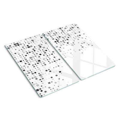 Tábua para cozinha Padrões geométricos em tons de cinza