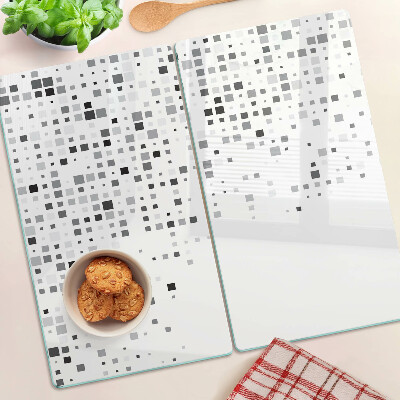 Tábua para cozinha Padrões geométricos em tons de cinza