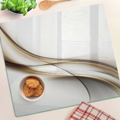 Tábua para corte Ondas em tons de bege