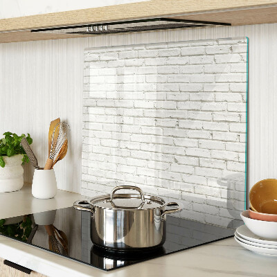 Tábua para cozinha Parede de tijolos brancos