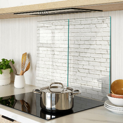 Tábua para cozinha Parede de tijolos brancos