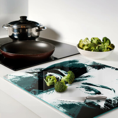 Tábua para corte Retrato em estilo abstrato