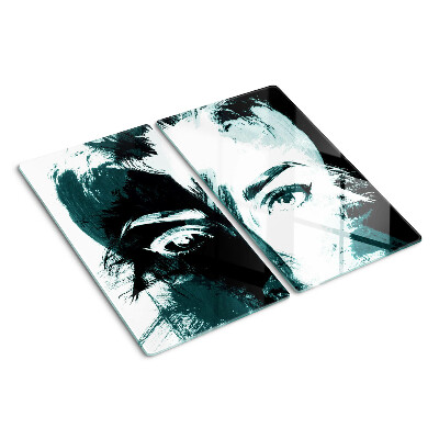 Tábua para corte Retrato em estilo abstrato