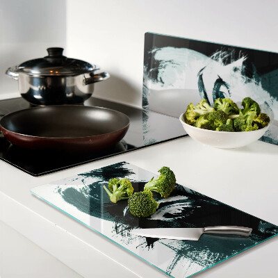 Tábua para corte Retrato em estilo abstrato