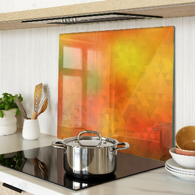 Tábua para cozinha Geometria em tons de laranja