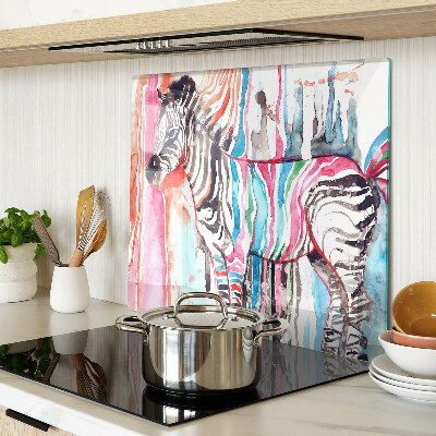 Tábua para cozinha Zebra em listras coloridas