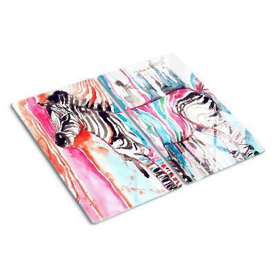 Tábua para cozinha Zebra em listras coloridas
