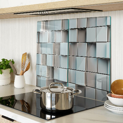 Tábua para corte Azulejos geométricos em tons de azul