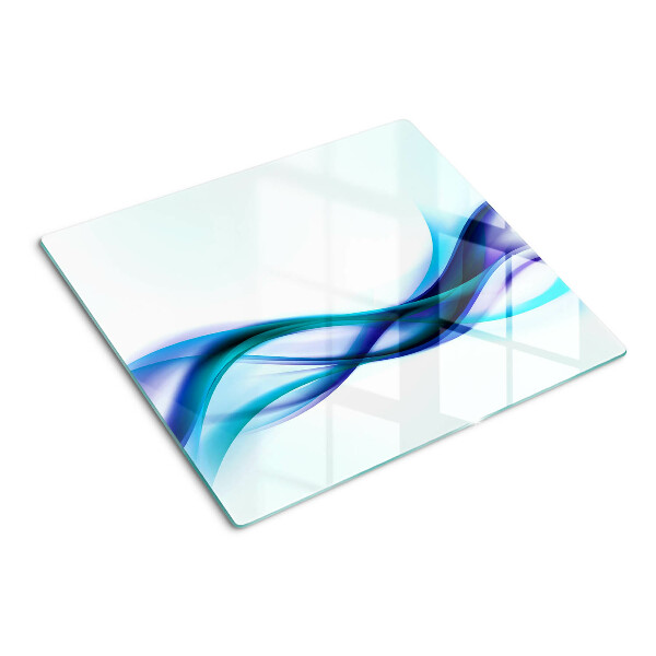 Tábua para cozinha Ondas em tons de azul e turquesa