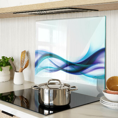 Tábua para cozinha Ondas em tons de azul e turquesa