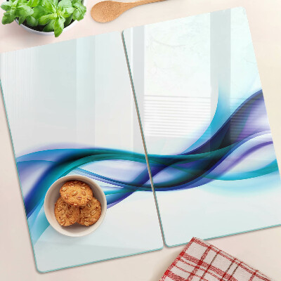 Tábua para cozinha Ondas em tons de azul e turquesa