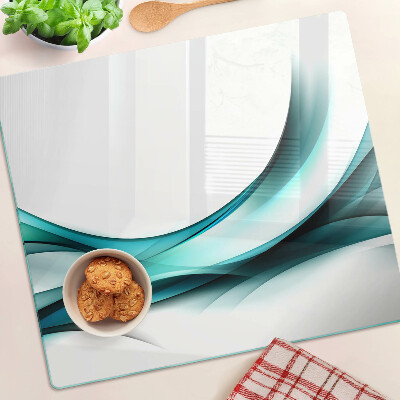 Tábua para corte Ondas em tons de azul